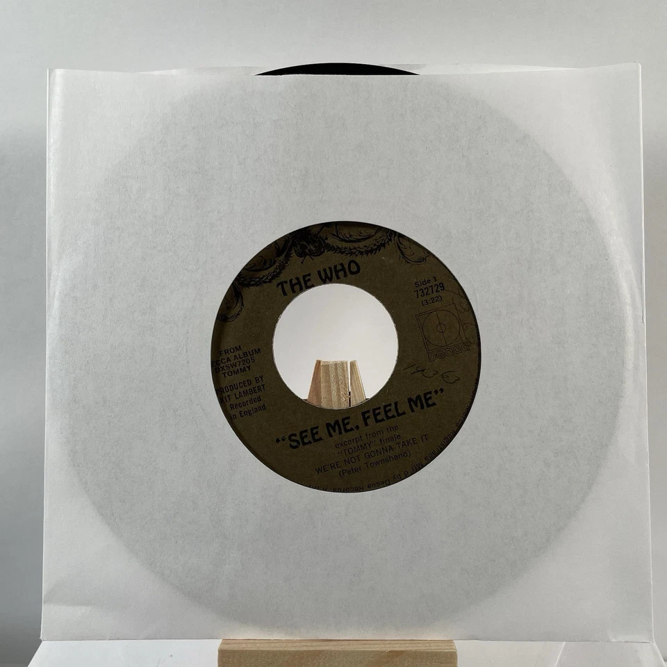 THE WHO 45 RPM SEE ME, FEEL ME / OVERTURE FROM TOMMY—VG+ Foto 3 de 4