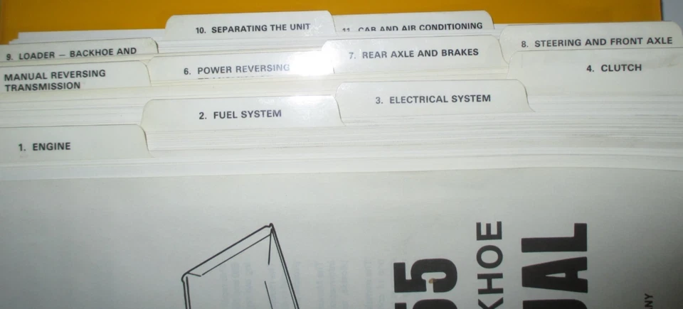 Ford 550 555 Retroexcavadora Tractor Cargador Manual de Reparación ¡MUY BUEN ORIGINAL! Foto 4 de 4