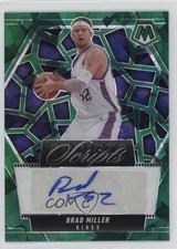 2024-25 Panini Mosaic Scripts Green Ice Prizm Brad Miller #MS-MLR Auto 05ol