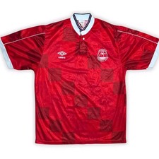 Umbro Aberdeen 1987 1988 1989 1990 Home Shirt Mens Medium Original Soccer Jersey