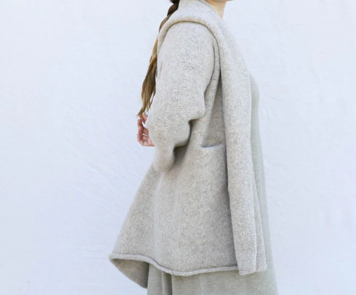 Lauren Manoogian.. Capote Coat..Alpaca..Dust..One Size!