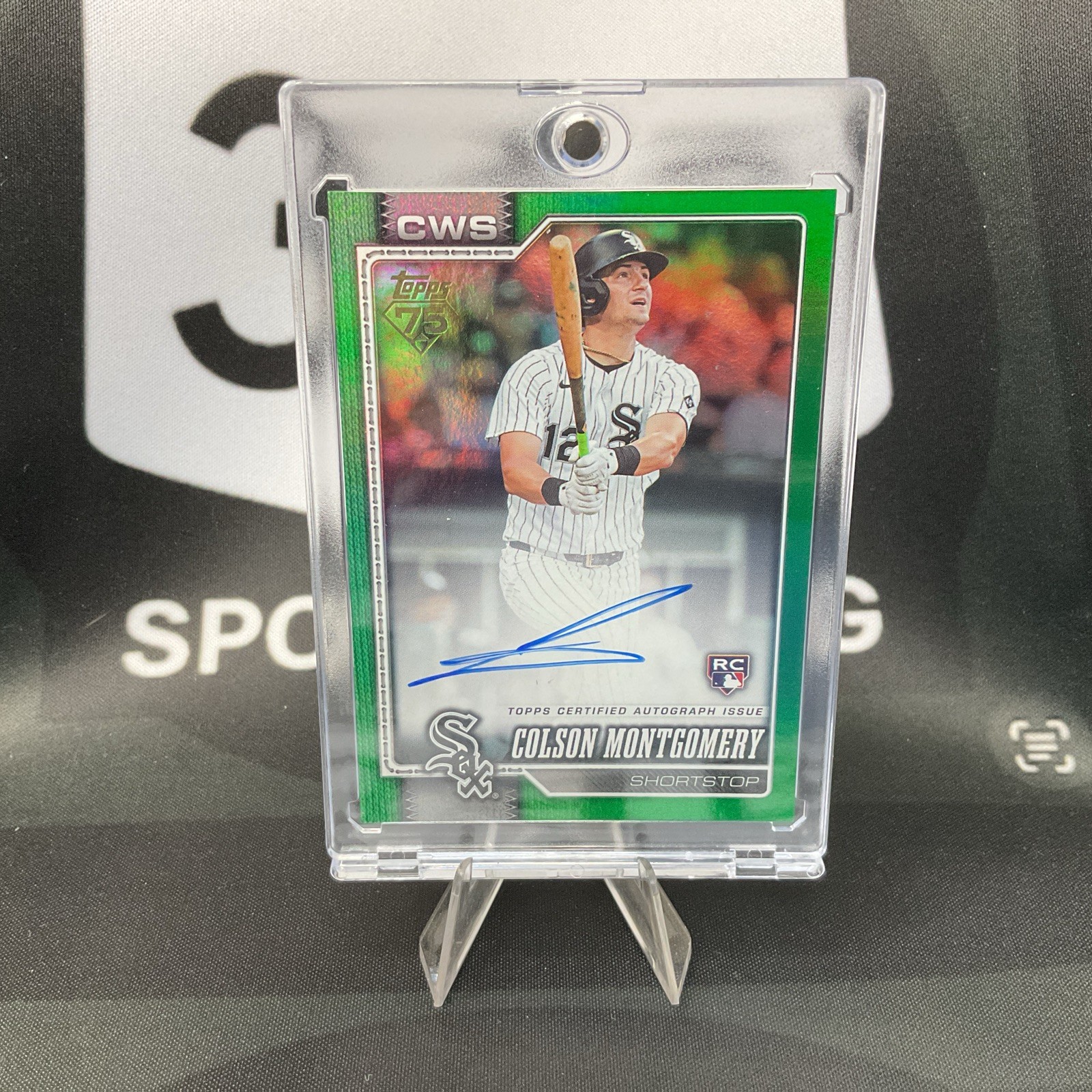 2026 Topps Colson Montgomery Real One Auto Green Foil Rookie RC /99 White Sox