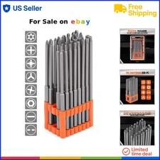 Security Power Bit Set 1/4 Inch Hex S2 Steel Tamper Proof Screwdriver Bits