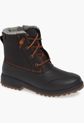 Sperry Topsider Women's Maritime Repel Boots Black WATERPROOF Sz 6.5 BRAND NEW