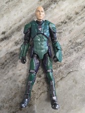Green Soldier Action Figure Toy Futuristic Armor GI Joe ? Arm Shield Bald Man