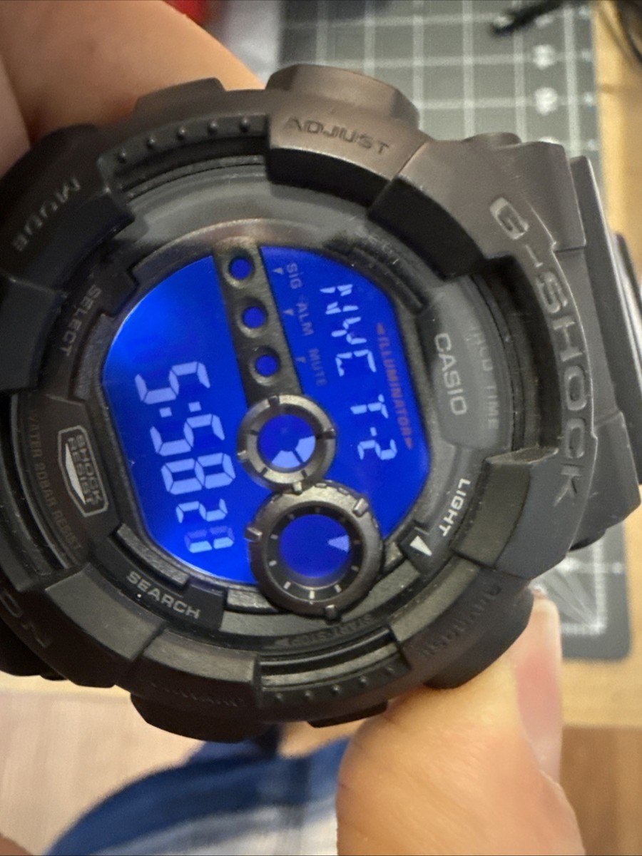 Casio G Shock Watch Men Digital Black 3263 GD-100 Water Resistant