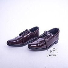 1/4 1/3 Bright Brown Leather Shoes Mirror Classical Suit Shoes For Uncle BJD