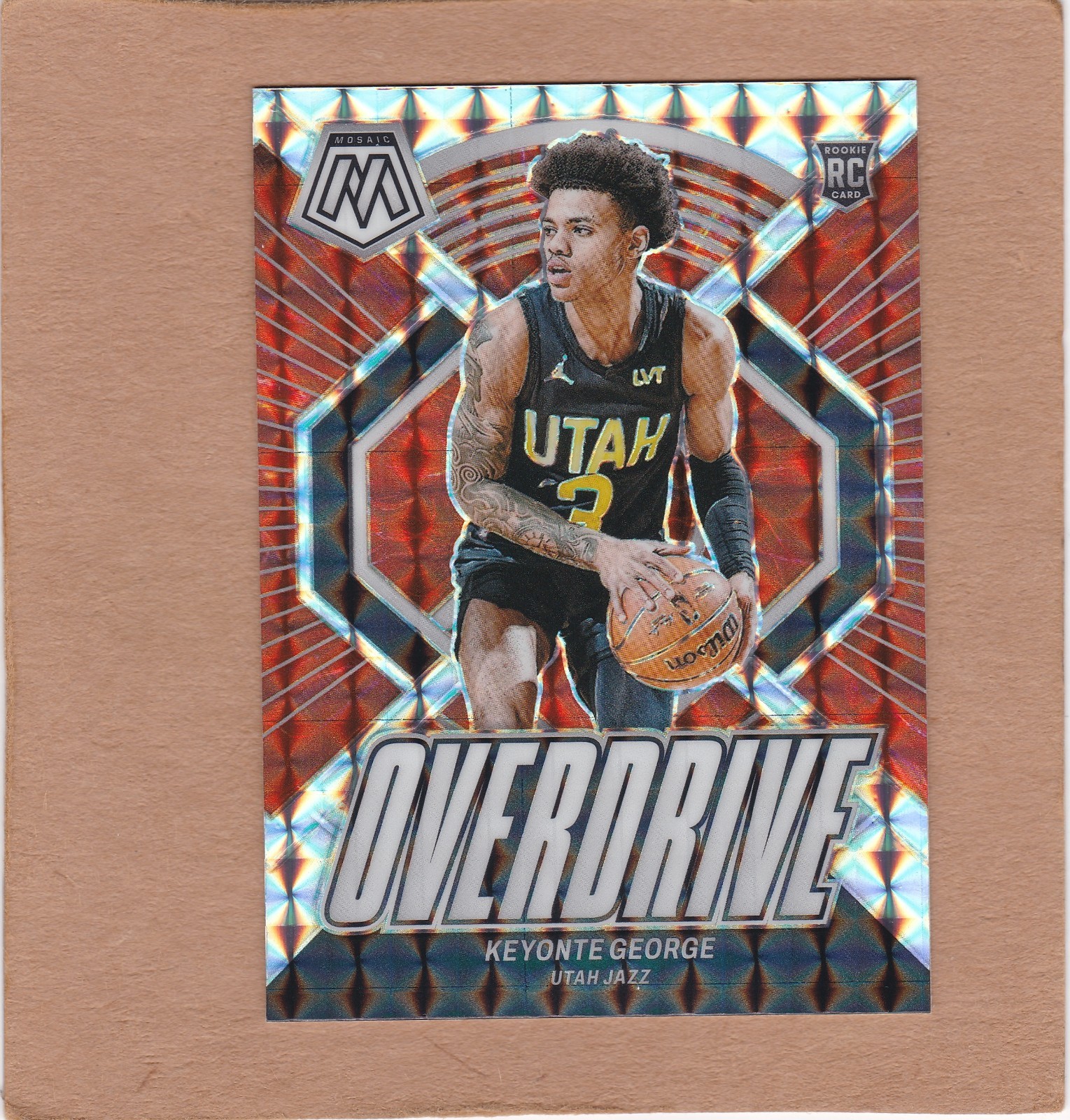 2023-24 Panini Mosaic Keyonte George #7 Overdrive Mosiac Prizm Rookie RC....NM+