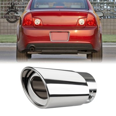Car Exhaust Pipe Tip Rear Tail Throat Muffler Tailpipe2.5''Inlet For Chevy Malibu