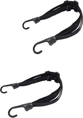 2 Pack 24 Inch Motorcycle Helmet Elastic Rope Strap with Hooks for Luggage