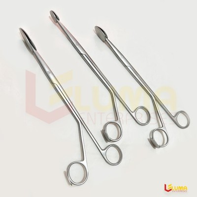 Trepsat Facial Flap Dissector Scissors Set of 3pcs,10mm,15mm,20mm 