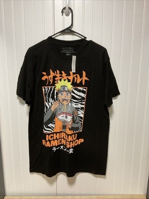 NARUTO SHIPPUDEN ''ICHIRAKU RAMEN SHOP'' GRAPHIC T-SHIRT SIZE L ADULT LARGE 