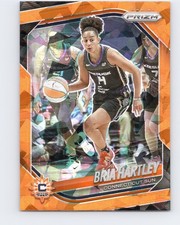 2025 Panini Prizm WNBA #86 Bria Hartley Orange Ice Prizms Connecticut Sun