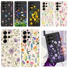 Thin Fit Aesthetic Flower Case For Samsung Galaxy S26 Ultra/S25/S24 FE/A16 Cover