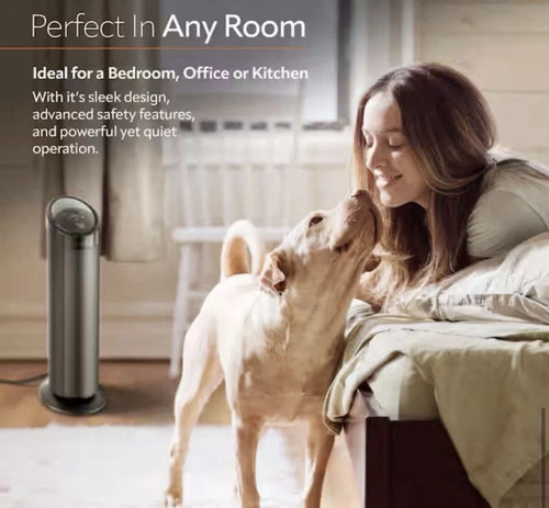 Lasko 1500W 22" Digital Ceramic Tower Space Heater with Child Lock & Remote - Picture 11 of 11