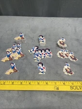 Snow White Princess Bambi Dwarfs Apple Planar Resin Hair Bow Center Lot Of 53