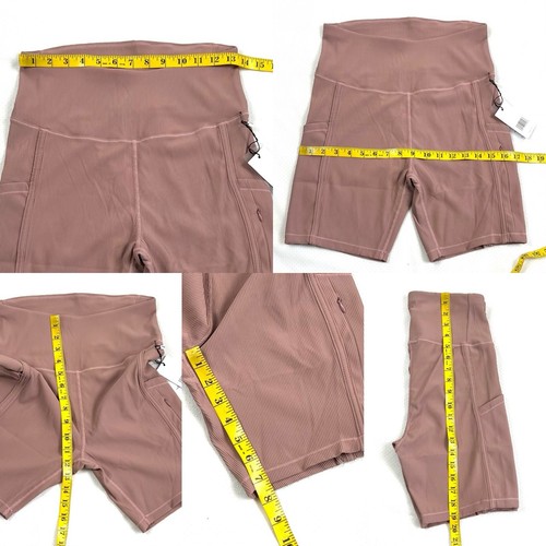 Jason Wu Women's Size L Ribbed Crop Tank & Biker Shorts Set 2 PC Pink Athletic - Picture 12 of 18