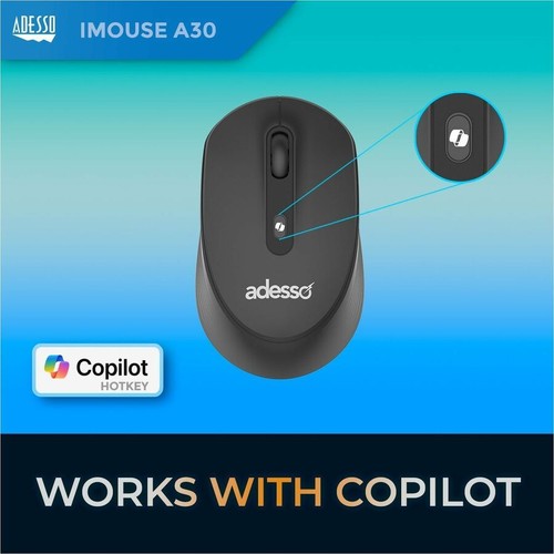 Adesso iMouse A30B Wireless Mouse with AI CoPilot Shortcut Button - Picture 6 of 11