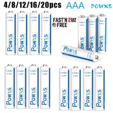Lot AAA Rechargeable Batteries 800mah NI-MH  BOX  Powxs 