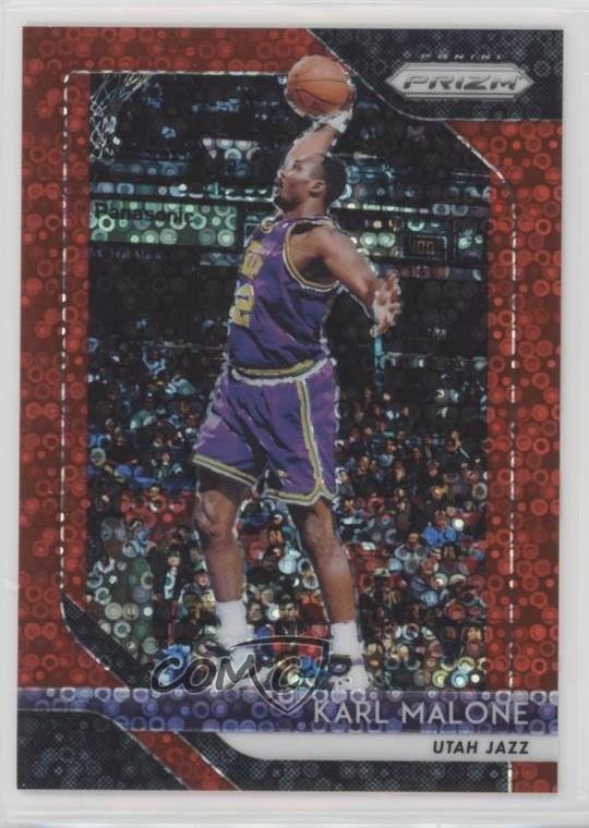 2018-19 Panini Prizm Fast Break Red Prizm 61/125 Karl Malone #75 HOF 14dh