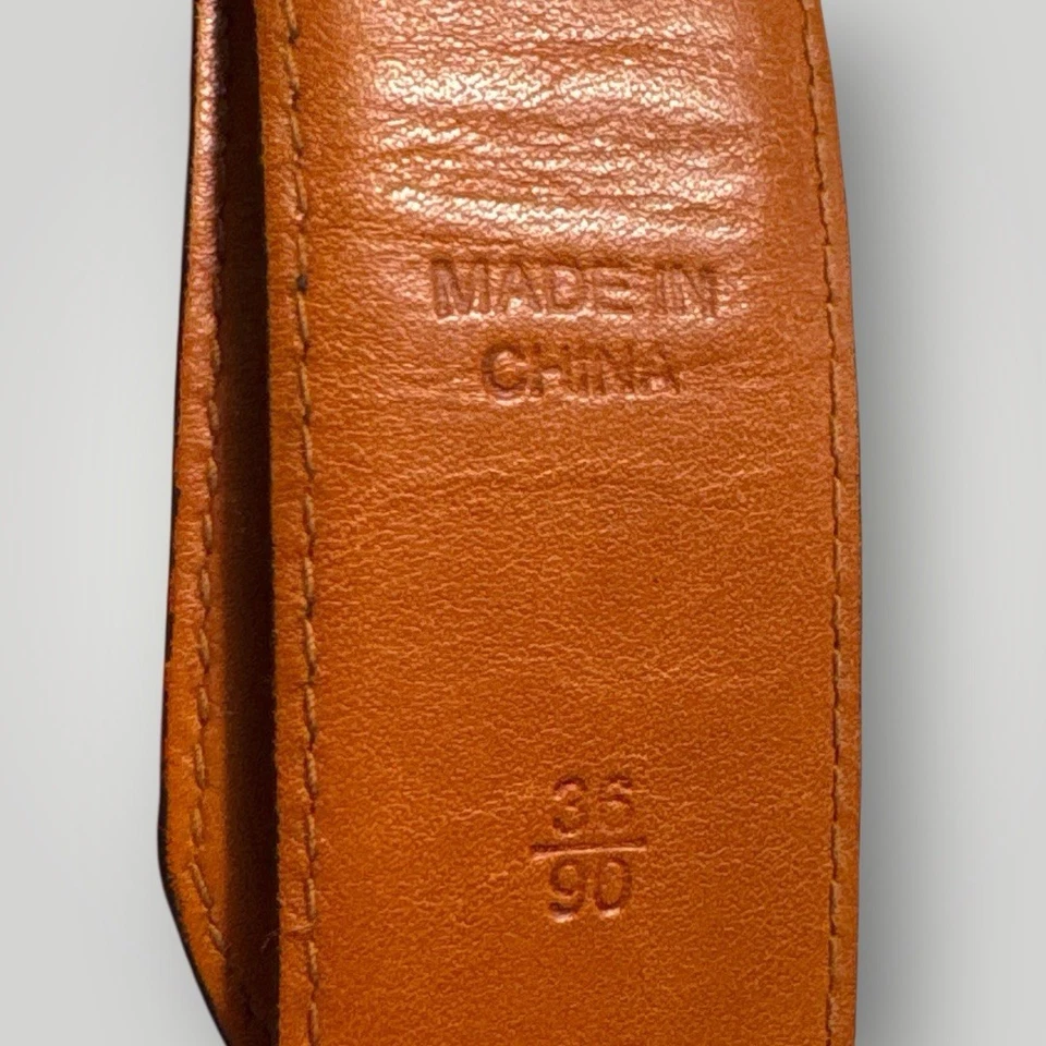 CINTURÓN DE VESTIR POLO RALPH LAUREN NEGRO HEBILLA PLATEADA ENVEJECIDA CUERO ITALIANO 36 Foto 4 de 4