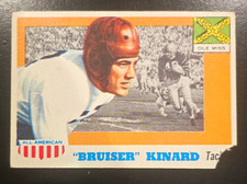 Topps 1955 All American "Bruiser" Kinard Ole Miss Rebels #66 Rookie Card