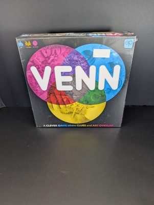 VENN Board Game New Sealed Fast Paced Competitive Party Game Featuring Art