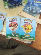 Pokemon TCG “Let’s Play, Eevee!” & "Let's Play, Pikachu!" Quick Start Booklet