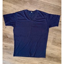 Uniqlo Mens Navy Blue V-Neck Short Sleeve T-Shirt Size Large