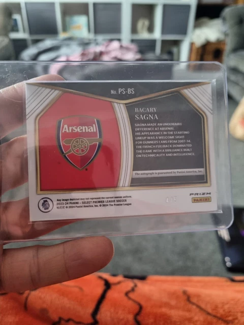 Bacary sagna auto card from panini premier league 2023/24 4/5 £100 ono
