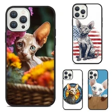 USA Cornish Rex cat art Universal Cover For Apple iPhone Samsung Galaxy Motorola