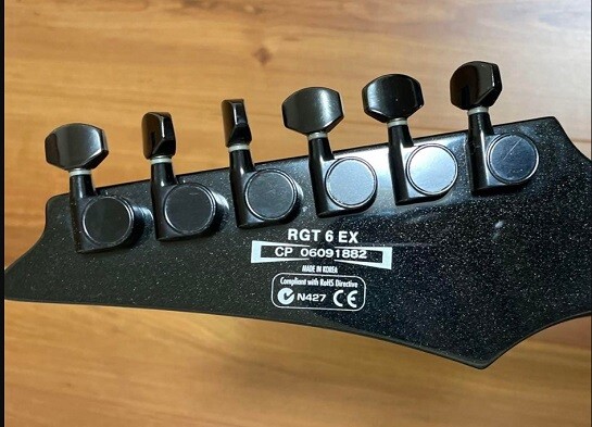 Ibanez RGT6EX RG Extreme Electric Guitar Black Pearl Very