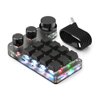 Programmable Customized Keyboard USB Wired Clicky Keyboard for PC Macbook Laptop