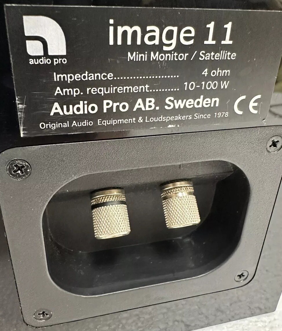 Audio Pro AB Sweden Image 11 Mini Monitor Satellite 4 Ohm 10-100 W