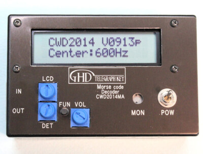 GHD Morse machine GR301A/er & CW decoder CWD2014MA | eBay