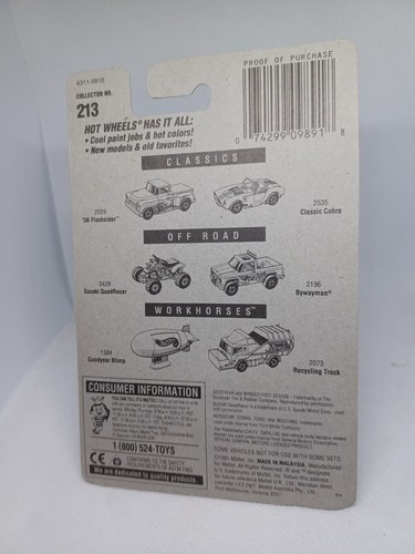 Hot Wheels 1995 serie de tarjetas azules 57 chevy #213 - Imagen 4 de 4