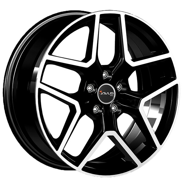 ALLOY WHEEL AVUS AC-519 FOR VOLVO XC70 7X17 5X108 BLACK POLISHED BWQ