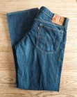 Vtg '03 Levis Hesher Lowrise Straightleg Mens 38x32(true) Blue Denim Button Fly