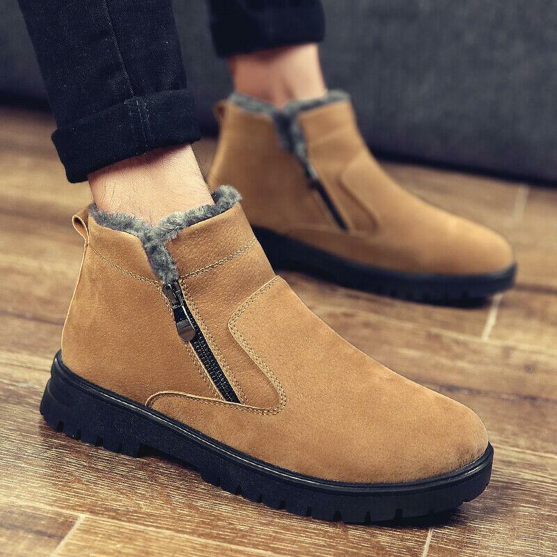 Men's Waterproof Winter Snow Boots Warm Outdoor Casual Sneakers-image