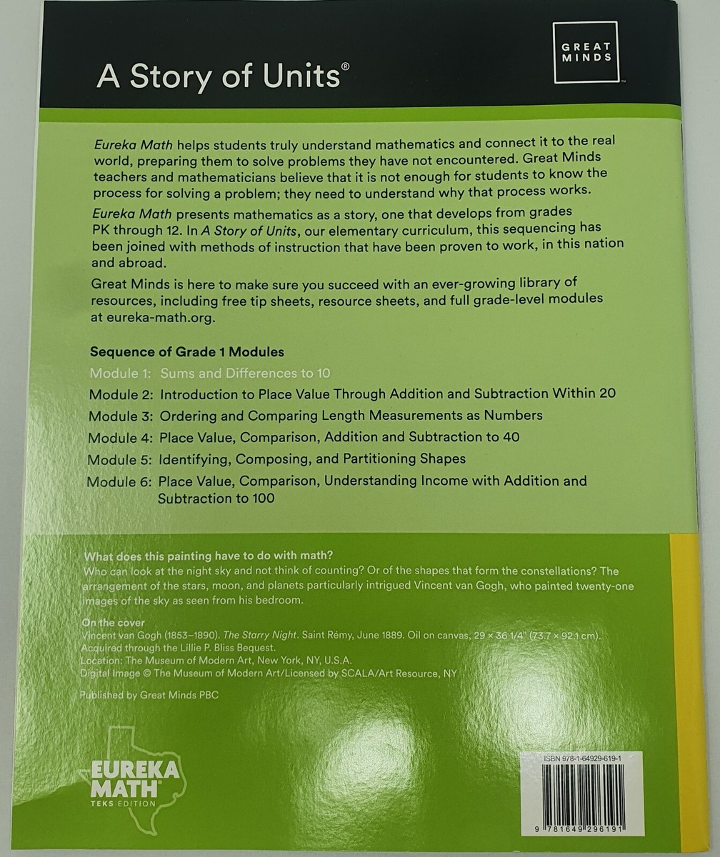 Eureka Math TEKS Edition Practice Grade 1 Fluency Module 1