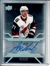  2016-17 UD Black Pro Penmanship #PENAD Anthony DeAngelo RC AUTO