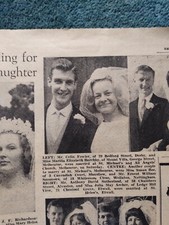 L1y Ephemera  Picture 1965 Wedding Colin Fowler Marilla Burchby Melbourne 