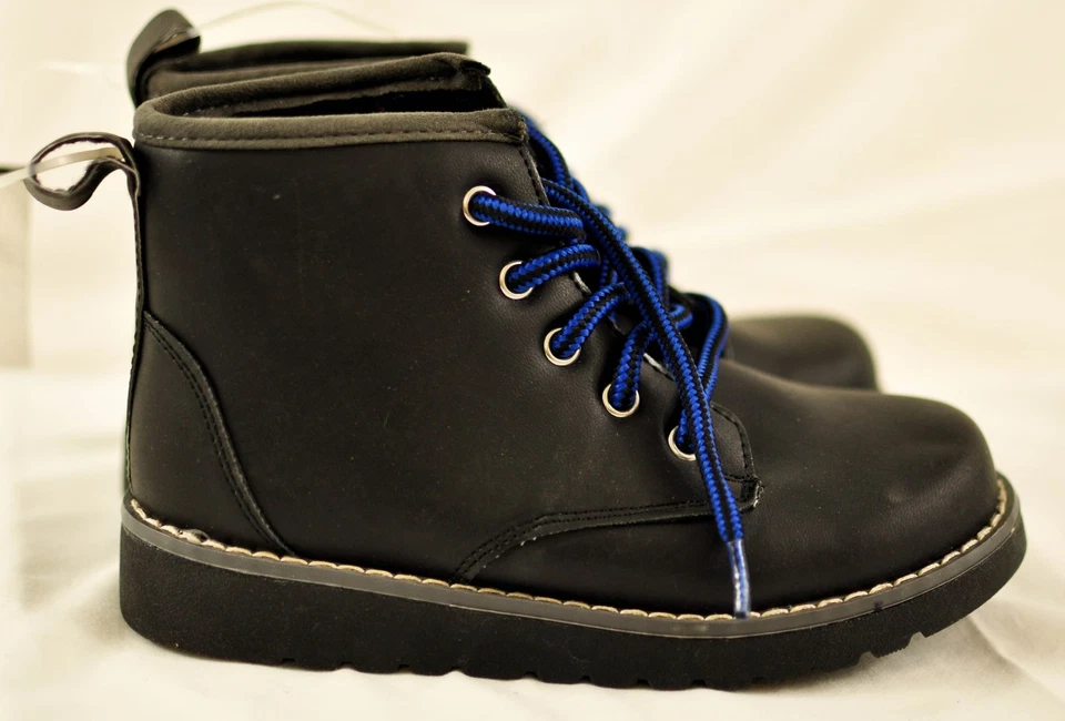 Cherokee zapatos deportivos/senderismo para niños talla 13 negro/azul soporte para tobillo con cordones Foto 3 de 4