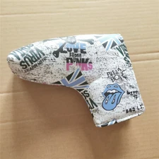 1X Blue Union Jack / Skull Golf Putter Head Cover Blade  Headcover Protector