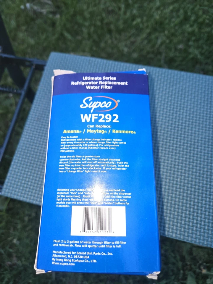 SUPCO WF292 REFRIGERATOR REPLACEMENT WATER FILTER - Image 4 of 4