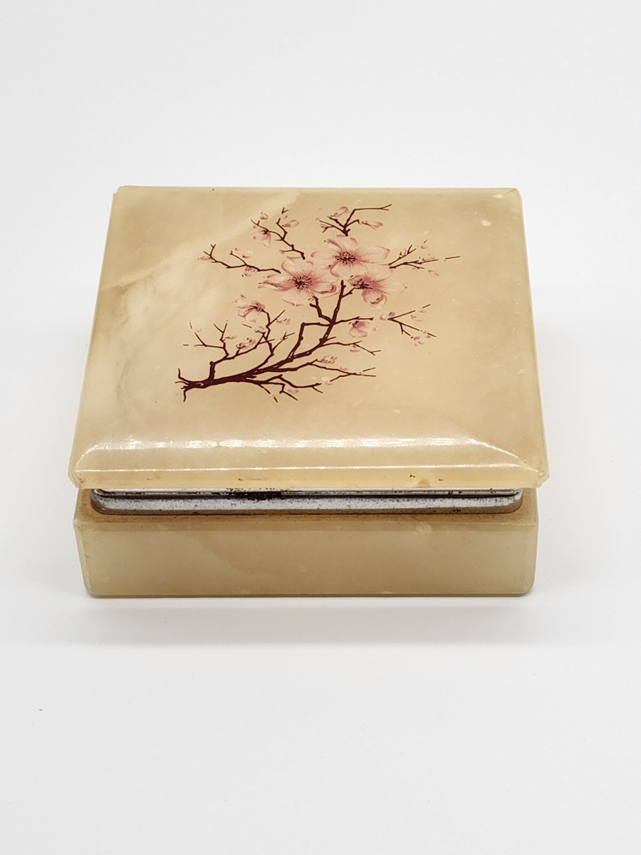 ビンテージ GENUINE ALABASTER イタリア製 ジュエリーボックス ビンテージ GENUINE ALABASTER イタリア製 ジュエリーボックス