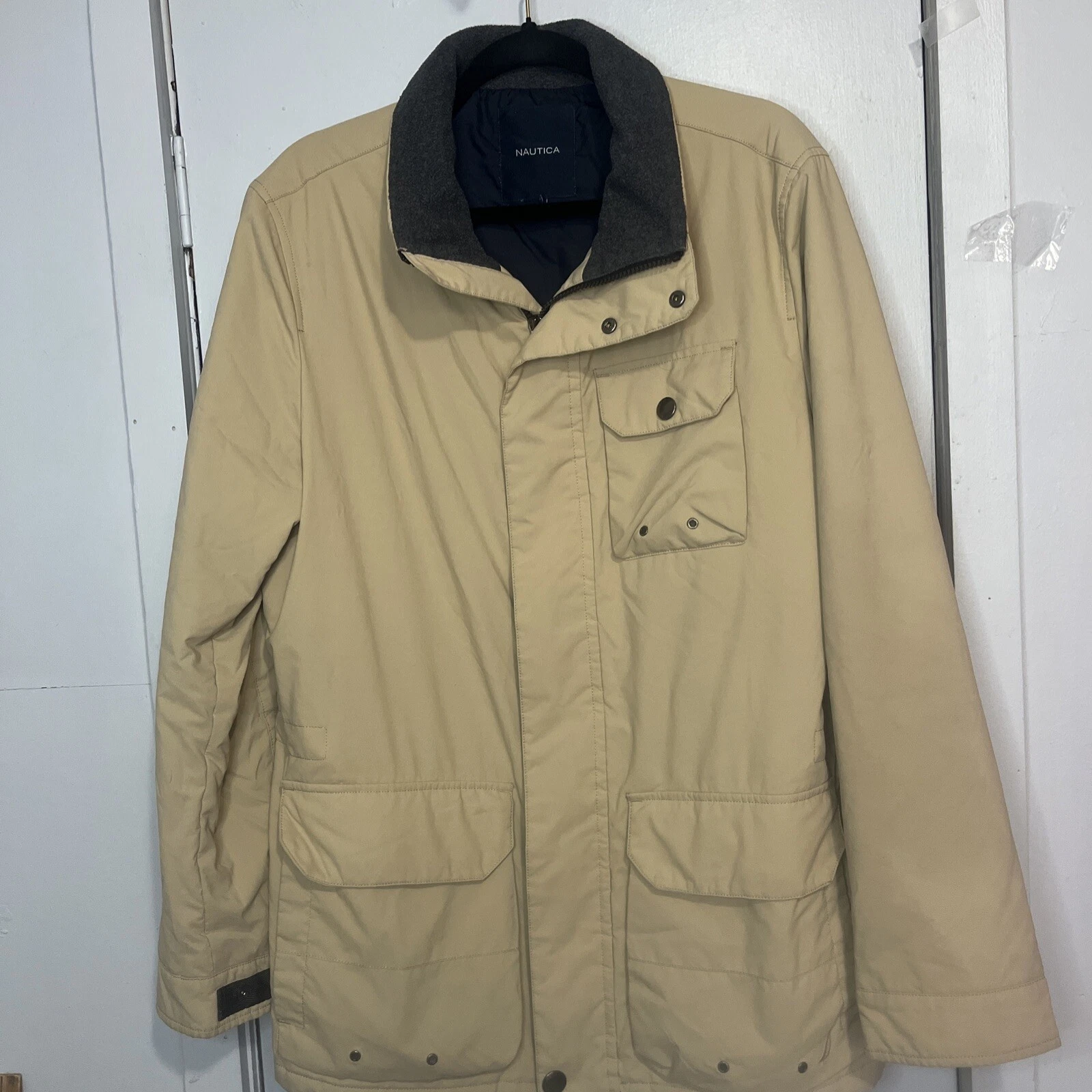 Nautica Sandy Bar Water Resistant Parka Jacket Men Size Medium J63341