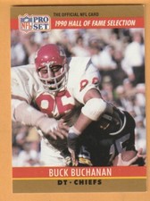 Buck Buchanan Kansas City Chiefs 1990 Pro Set #23 HOF Grambling State Tigers