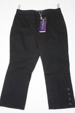 Ralph Lauren Collection Purple Label Black Cropped Capri Pants Sz 2 NEW