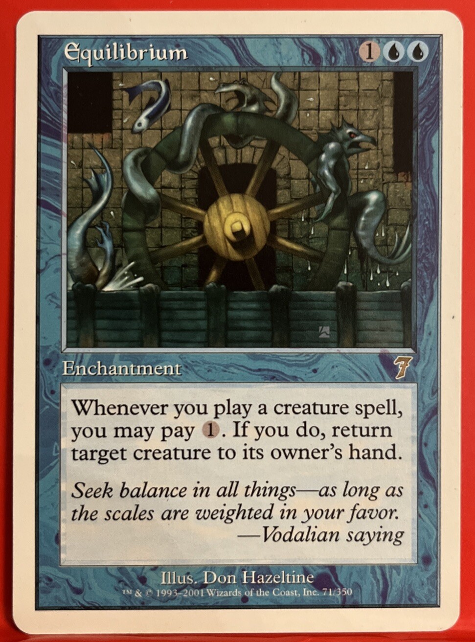 Equilibrium Blue Rare Enchantment 7th Edition MTG